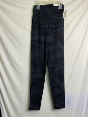 aerie Black & Charcoal Camo High-Waist Leggings